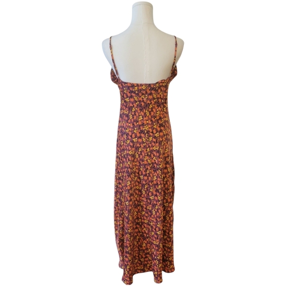 NWT Zara Purple Floral Maxi Dress Size Small - Picture 5 of 6